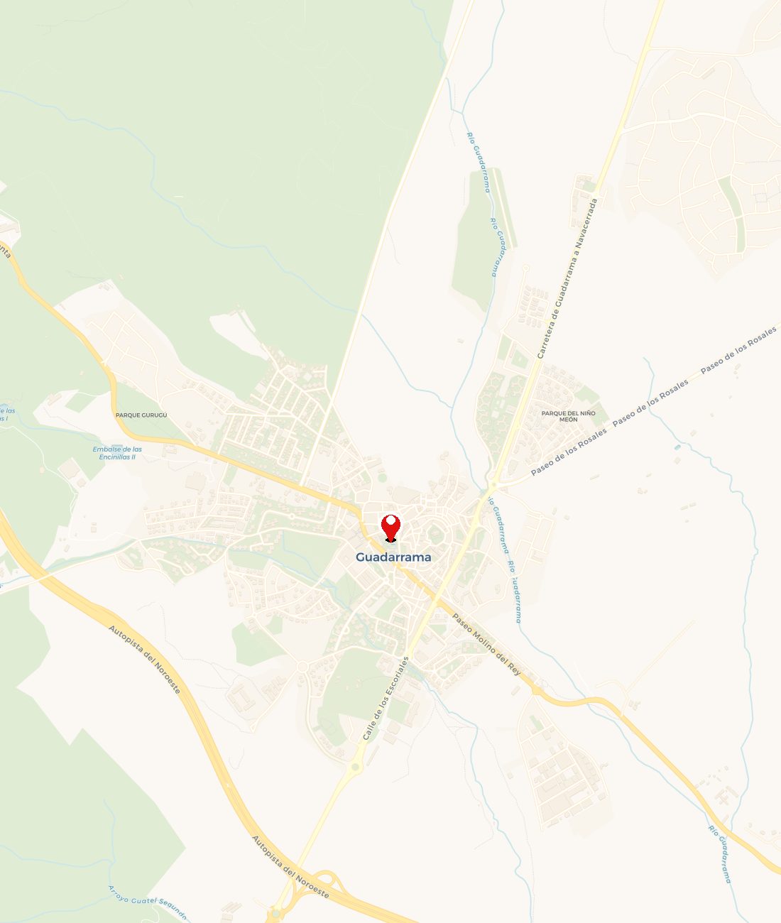 Mapa de Kaya Club — Calle de la Sierra 32, Guadarrama (Madrid)